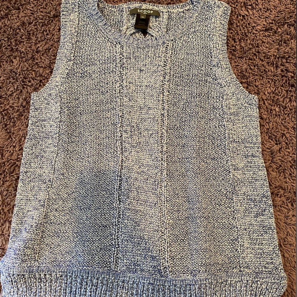 Scoop NYC Women Powder Blue Knit Top